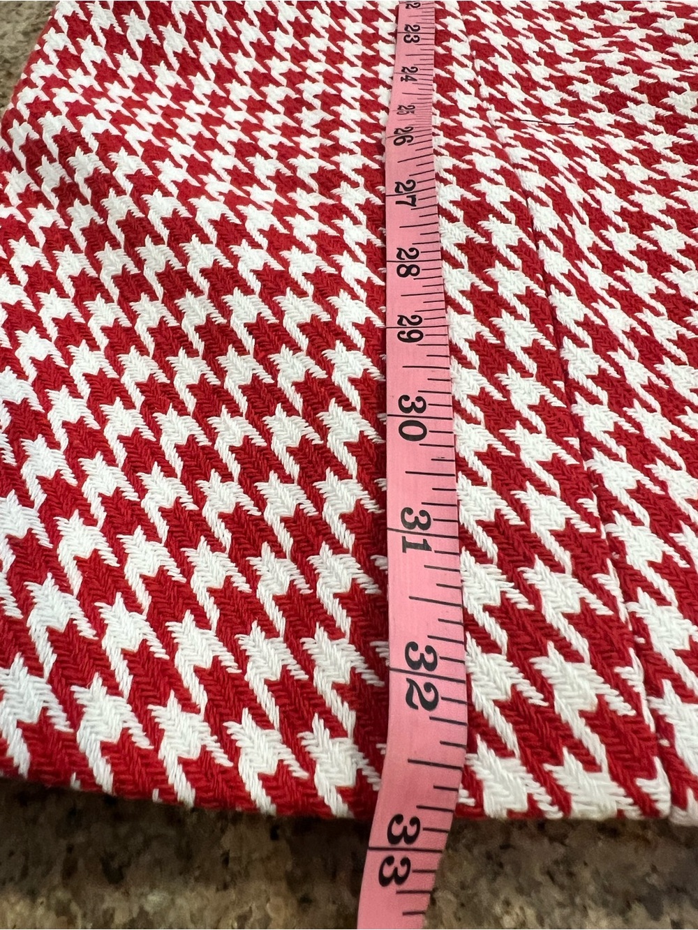 Commense Red White Houndstooth Sleeveless Mini Dress NWT Size Small Sold Out - Picture 7 of 9
